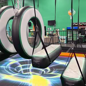 Inflatable Ninja course attractions